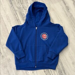 Chicago Cubs Baseball Youth Full Zip Hoodie Jacket sz 5/6